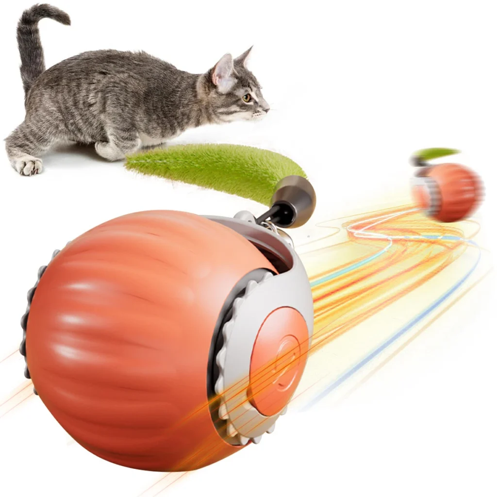 Jouet Interactif pour Chat – Balle Électrique Roulante Intelligente