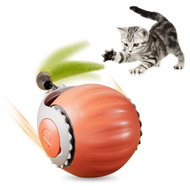 Jouet Interactif pour Chat – Balle Électrique Roulante Intelligente