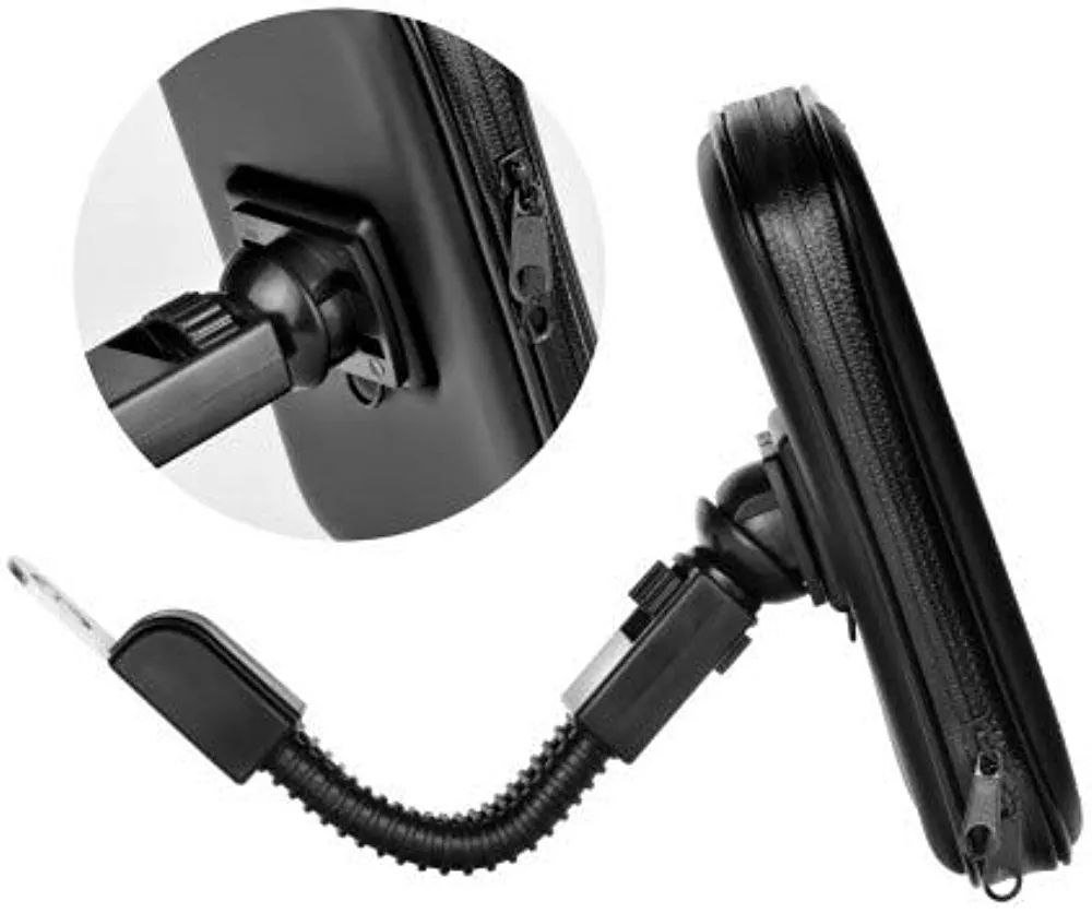 Support Téléphone Moto Étanche 360° – Fixation Guidon Ultra-Stable & Affichage Tactile - الصورة 5