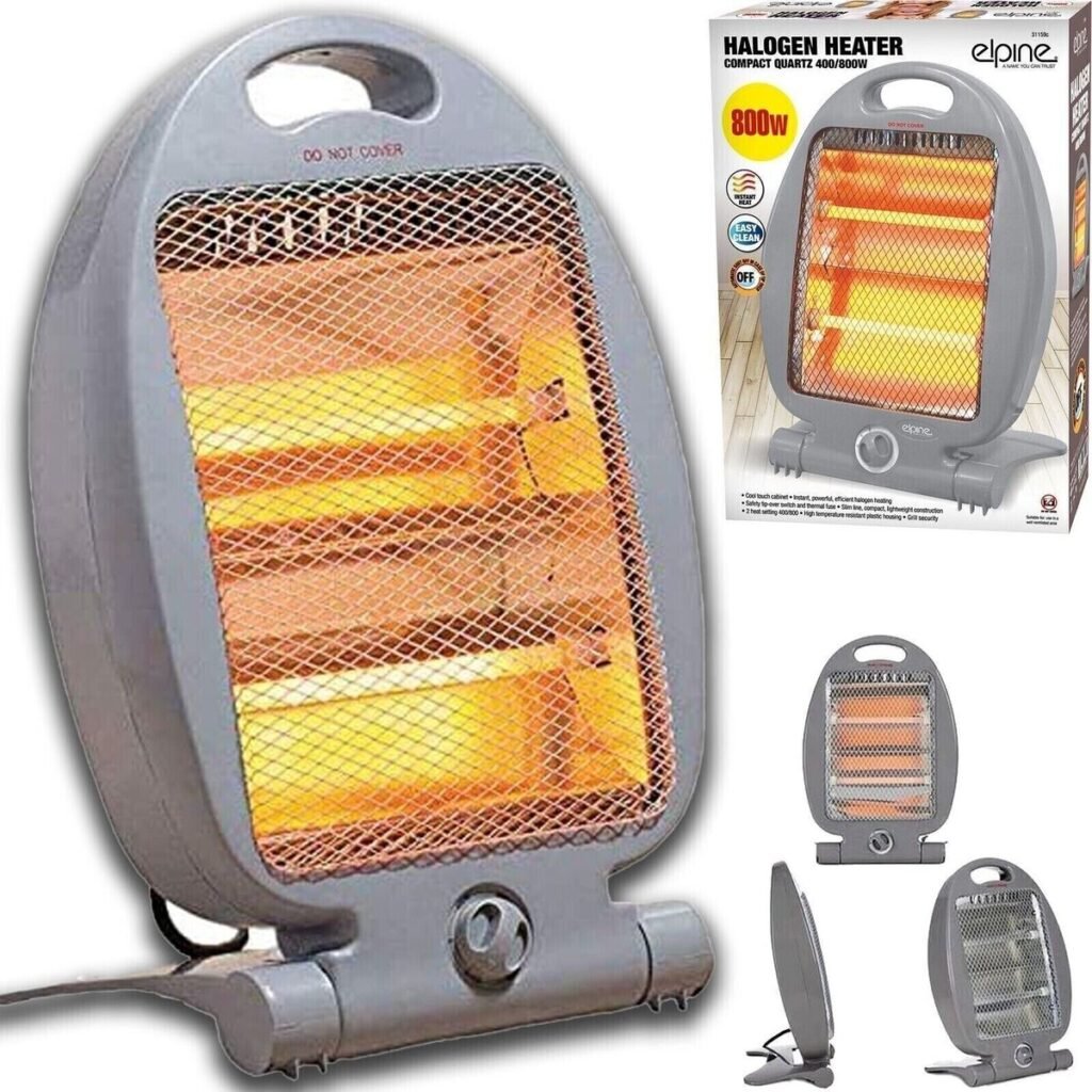 Chauffage à Quartz 800W – Chauffage Rapide & Sécurisé pour l’Hiver