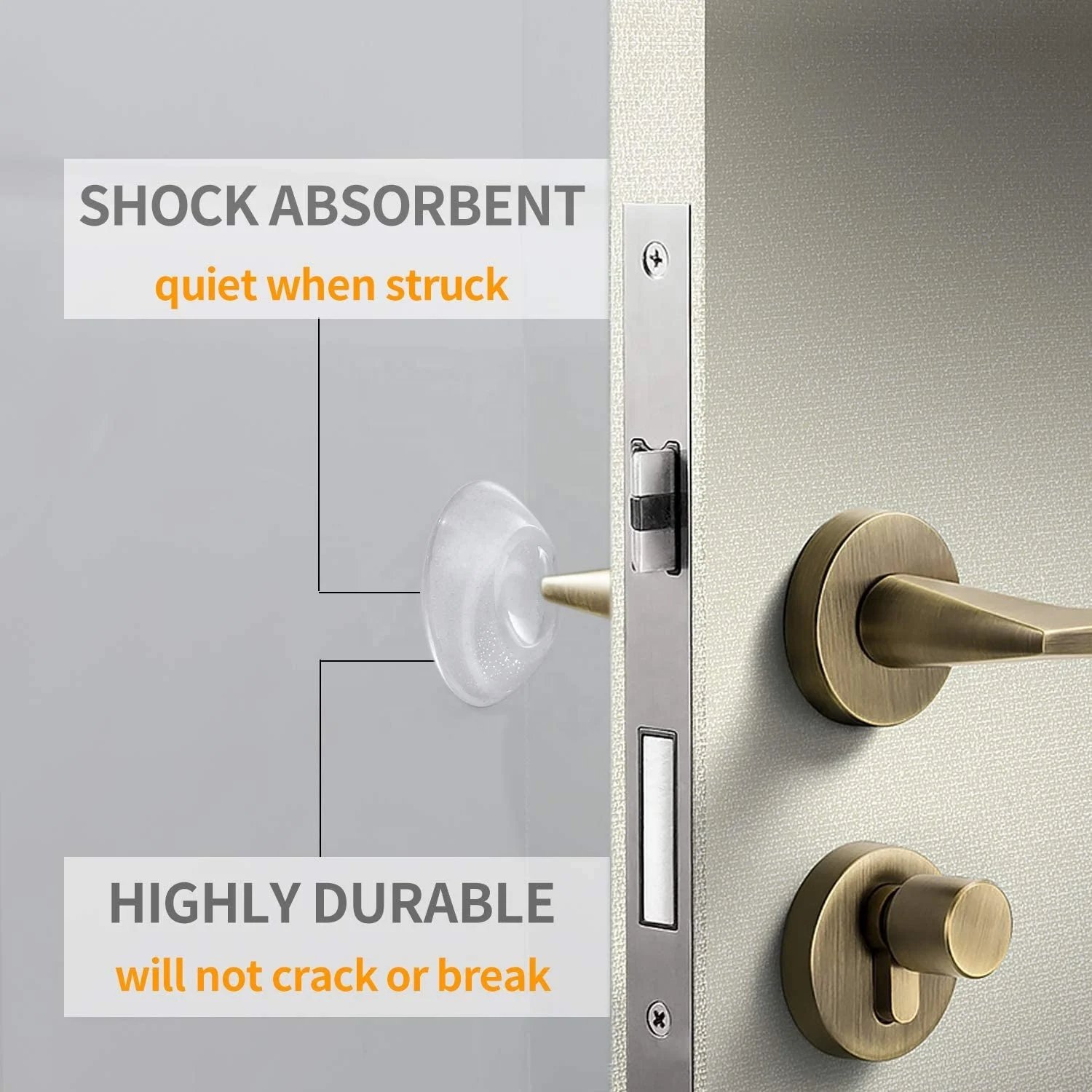 Butée de Porte Pratique Anti-Chocs – Protection Murale & Réduction du Bruit - الصورة 2