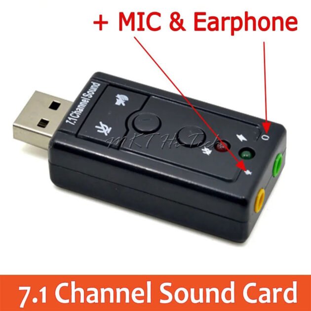 Adaptateur Carte Son USB 3D Audio Virtual 7.1 – Son Surround Pro Compact