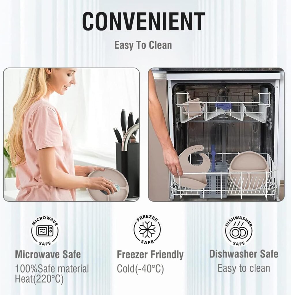 Lot de 6 Accessoires d’Alimentation en Silicone pour Bébé – Repas Sains, Autonomie & Zéro Désordre au Quotidien