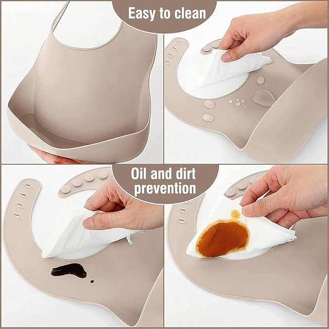 Lot de 6 Accessoires d’Alimentation en Silicone pour Bébé – Repas Sains, Autonomie & Zéro Désordre au Quotidien - الصورة 4