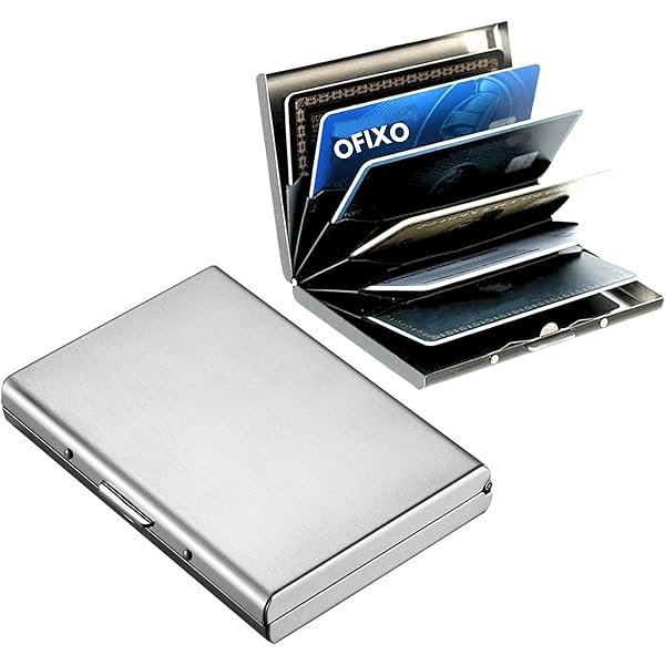 Porte-Cartes RFID Anti-Vol en Acier Inoxydable – Sécurité Digitale Maximale, Format Ultra-Compact