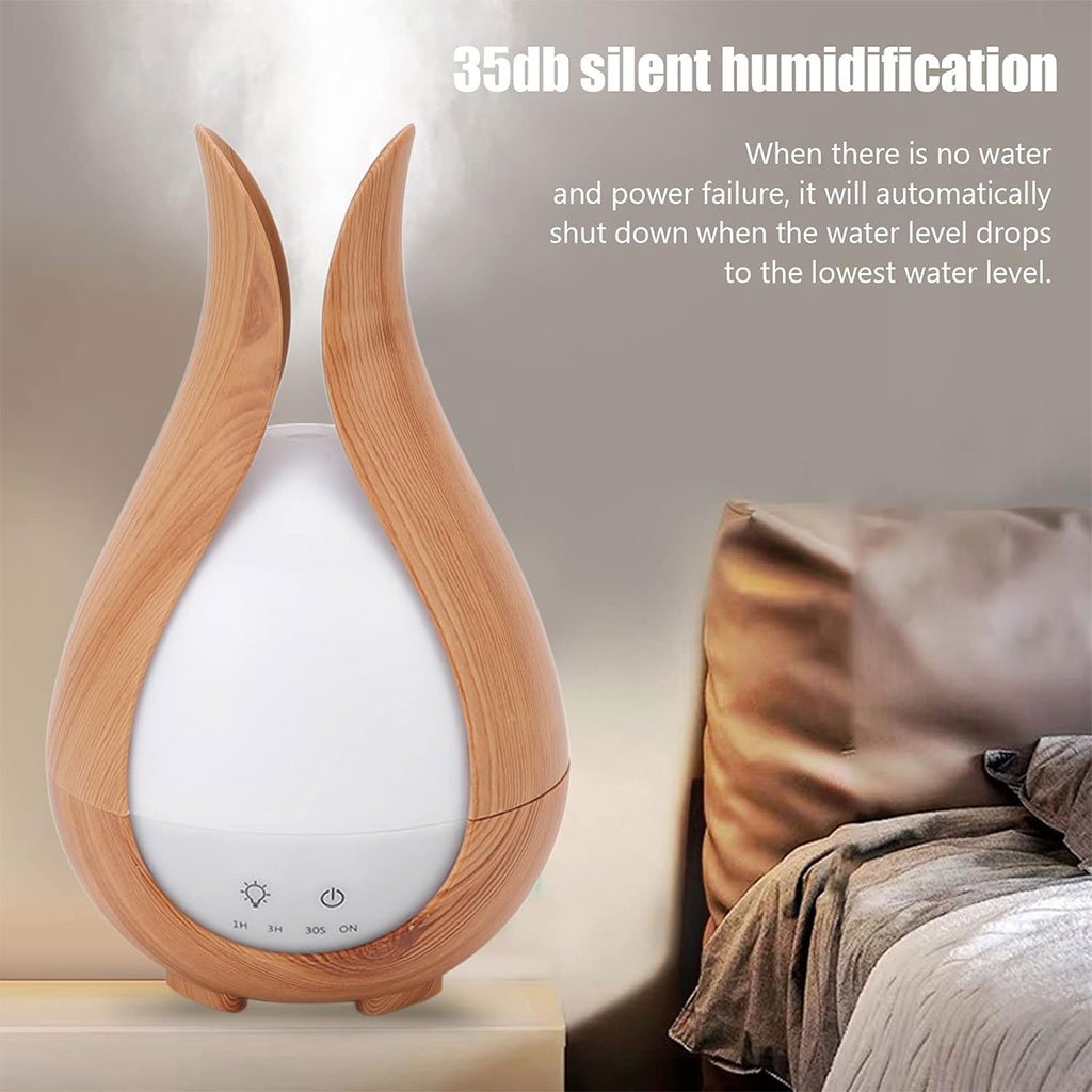 Humidificateur d’Air Bois & LED 7 Couleurs – Diffuseur Silencieux à Grande Capacité - الصورة 4