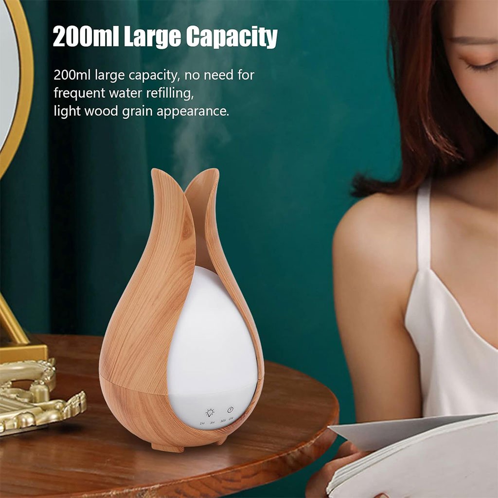 Humidificateur d’Air Bois & LED 7 Couleurs – Diffuseur Silencieux à Grande Capacité - الصورة 6