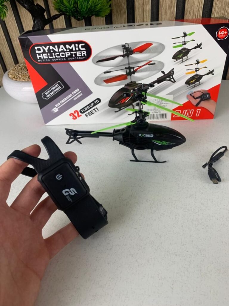 Hélicoptère à Induction Télécommandé Rechargeable USB – Vol interactif et sécurisé pour enfants
