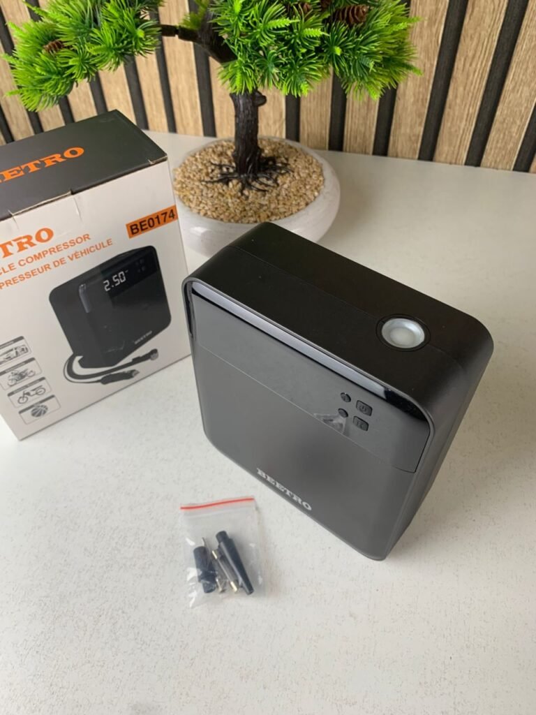 Compresseur de Voiture BE0174 100W avec Écran LCD – Gonflage Intelligent & Sécurité Maximale