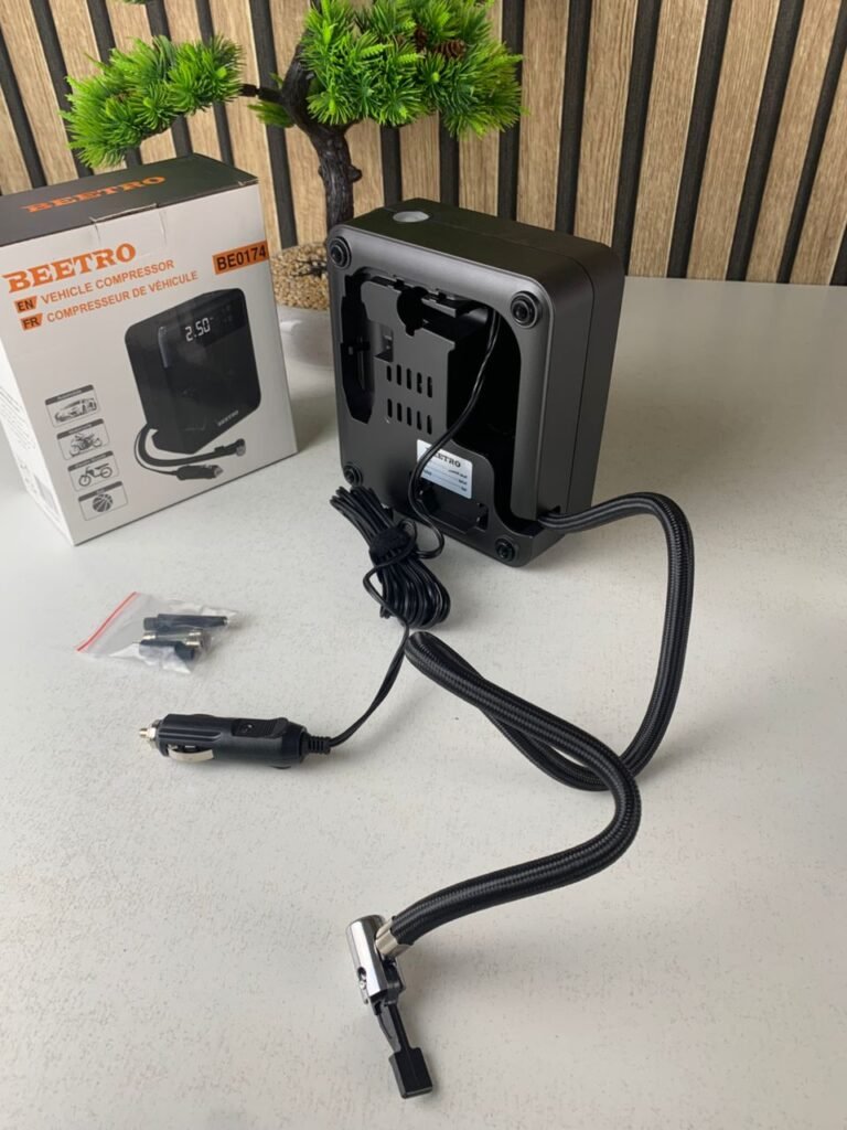 Compresseur de Voiture BE0174 100W avec Écran LCD – Gonflage Intelligent & Sécurité Maximale