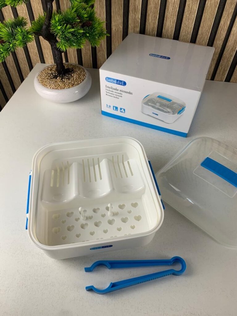 Stérilisateur à micro-ondes pour biberon bébé Bebe Due – Hygiène parfaite en quelques minutes, sans produits chimiques