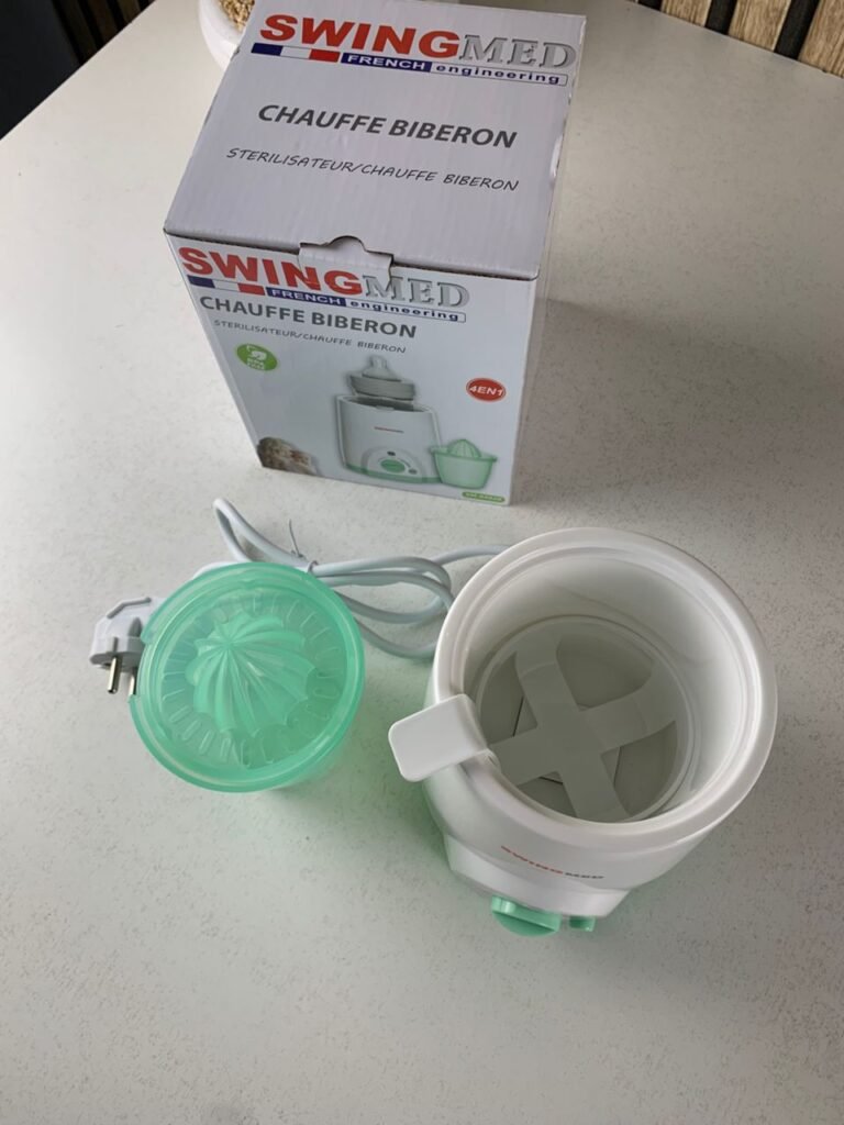 Chauffe-Biberon & Stérilisateur 4-en-1 pour Bébé – Pratique, Compact & Polyvalent