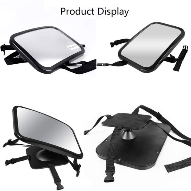 Rétroviseur Bébé Grand Angle 360° – Une Vision Claire, Une Conduite Sereine