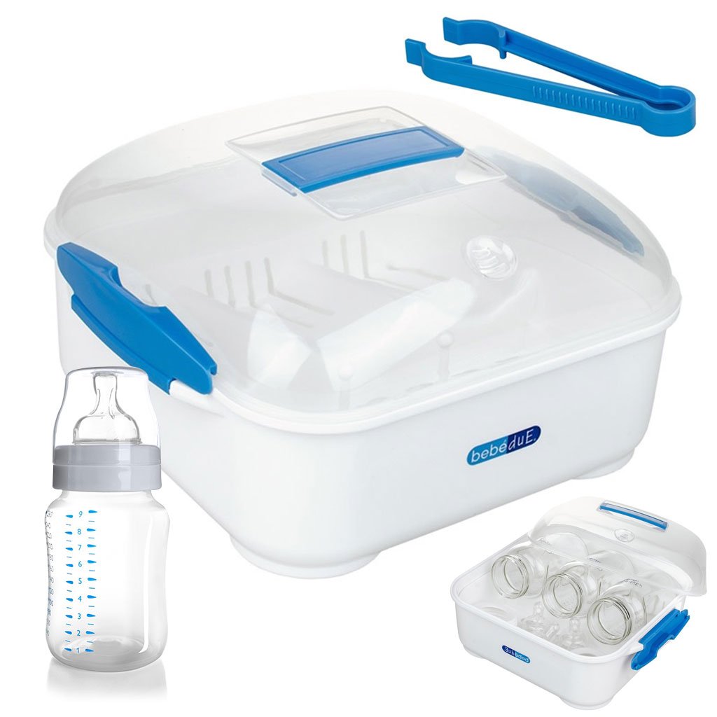 Stérilisateur à micro-ondes pour biberon bébé Bebe Due – Hygiène parfaite en quelques minutes, sans produits chimiques - الصورة 5