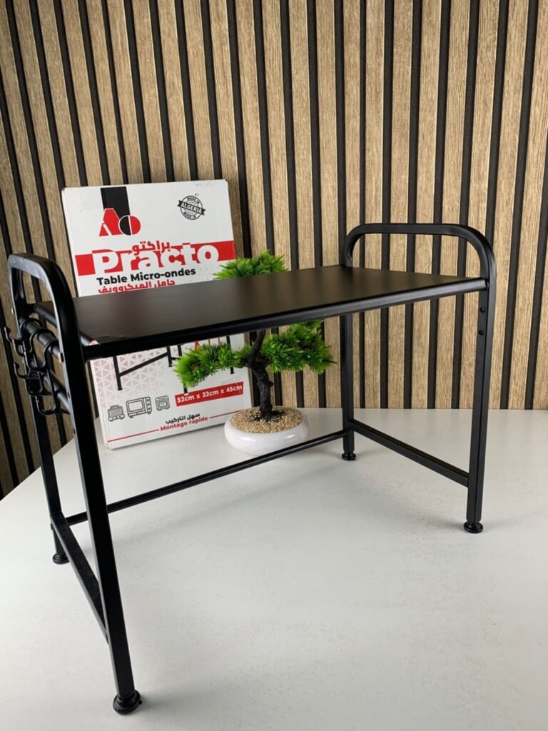 Support pour four à micro-ondes et étagère de rangement 2 étages Organisation facile – optimisez l’espace de votre cuisine