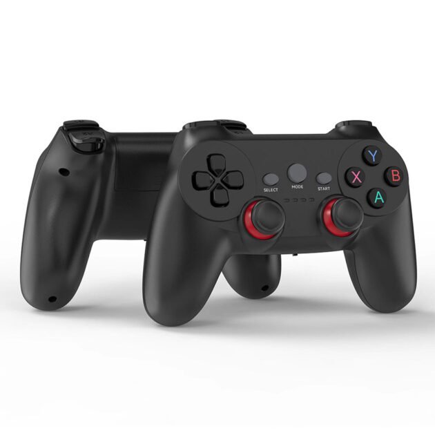 Manette gaming sans fil multi-plateforme avec 3 récepteurs (USB, Type‑C, Micro‑USB)
