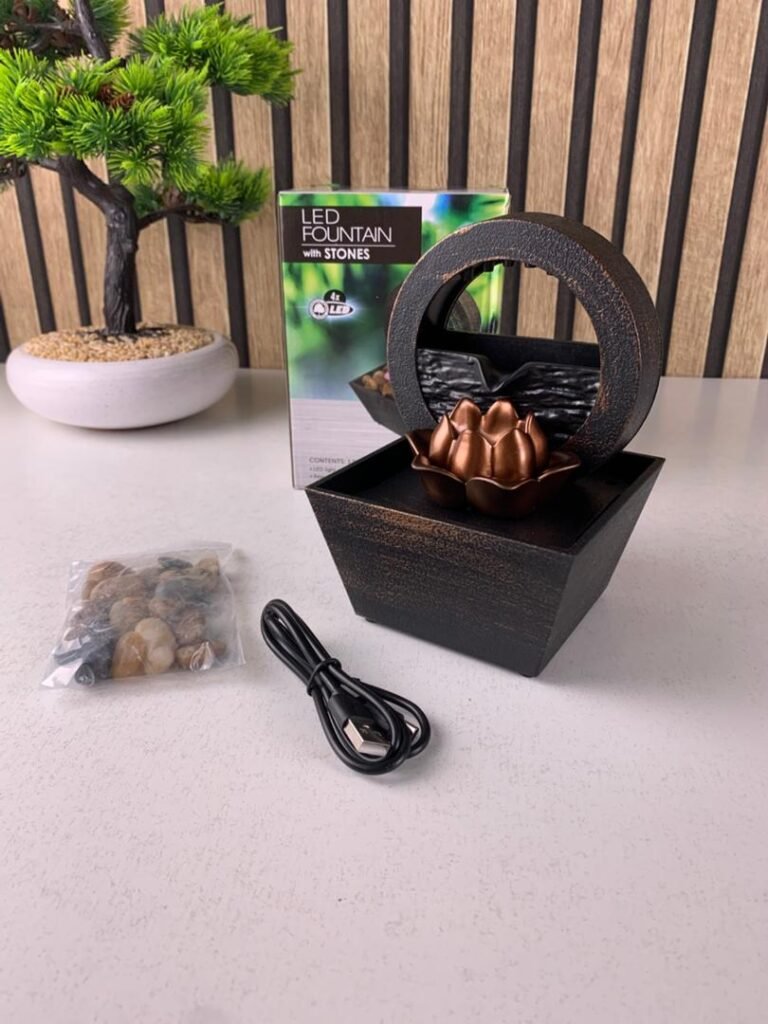 Fontaine d’Eau Décorative USB – Élégance Zen & Relaxation Instantanée