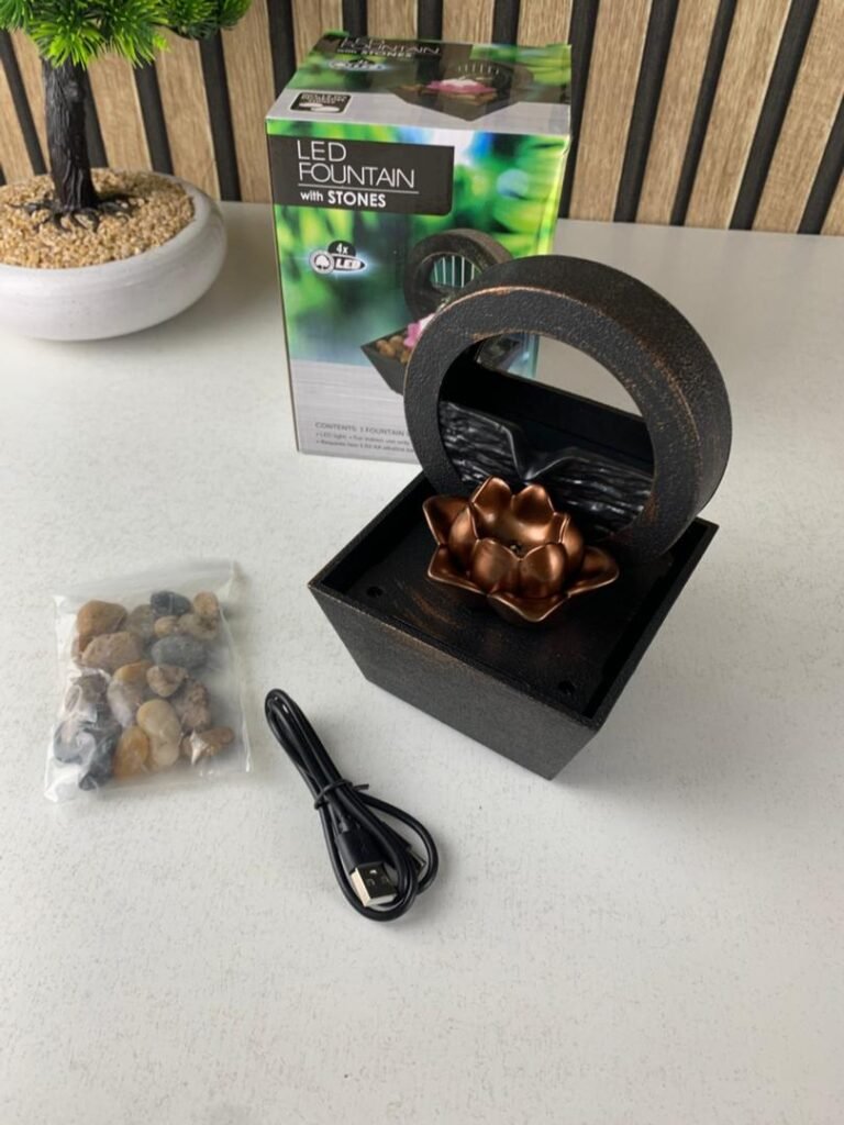 Fontaine d’Eau Décorative USB – Élégance Zen & Relaxation Instantanée
