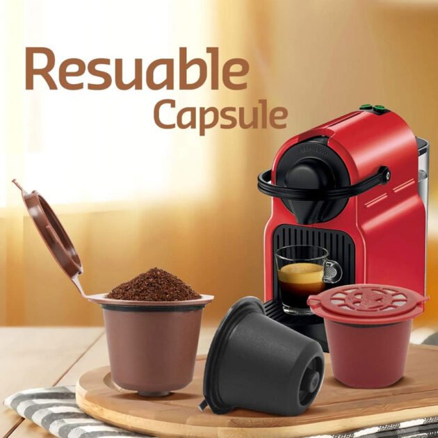 Pack 3 Capsules Réutilisables pour Nespresso – Goûtez une Pause Café Durable