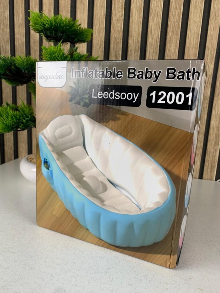 Baignoire Gonflable Bébé Antidérapante avec Poche Latérale – Bain Sécurisé et Pratique