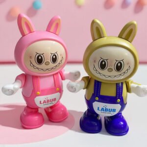 Poupée Interactive Dansante Labubu – Musique, Lumières LED & Amusement Énergique