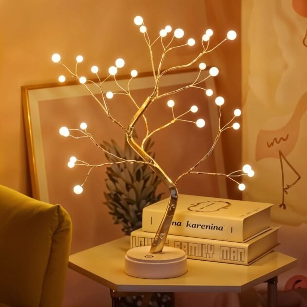 Lampe de Table Arbre Lumineux Style Bonsaï – Ambiance zen et décor élégante