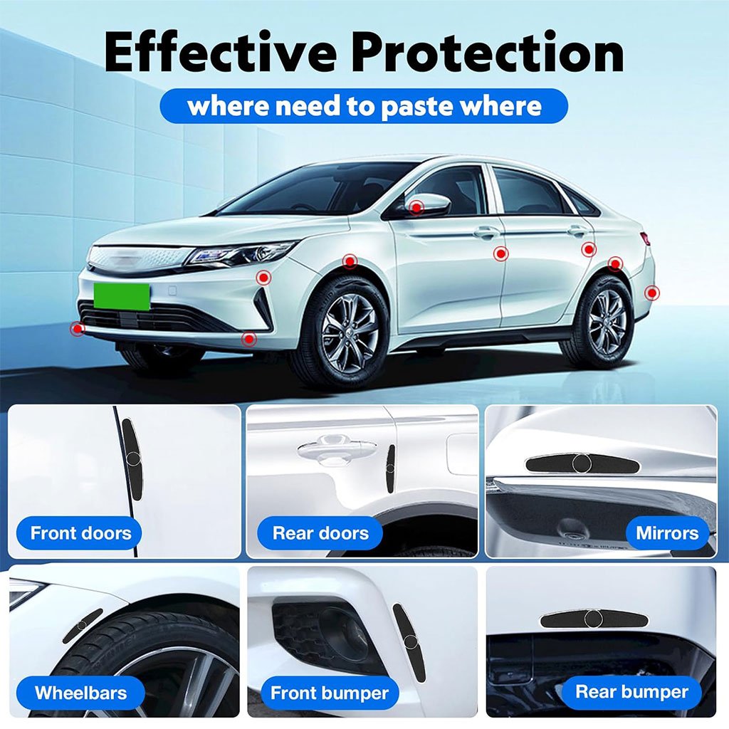 Protections de Bord de Porte Universelles pour Voiture (Lot de 4) – Anti-Rayures - الصورة 3