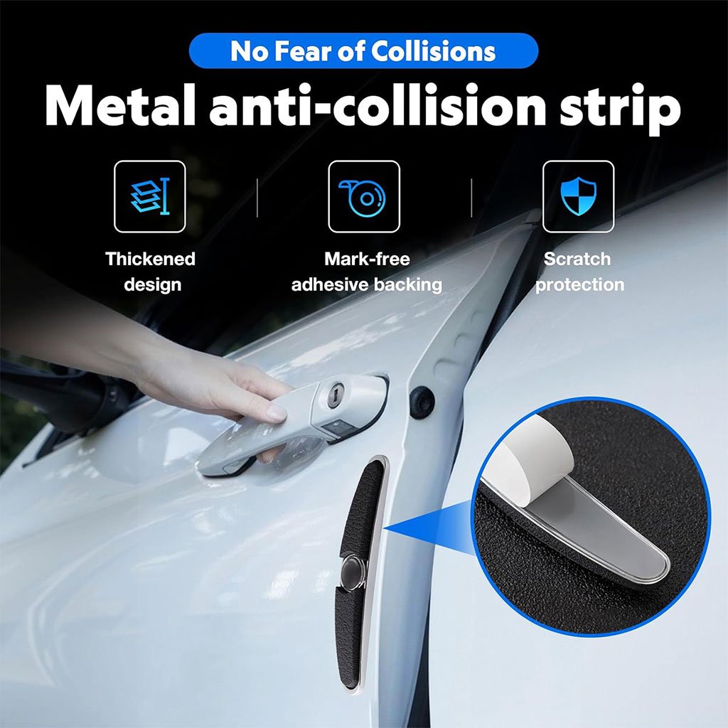 Protections de Bord de Porte Universelles pour Voiture (Lot de 4) – Anti-Rayures - الصورة 4