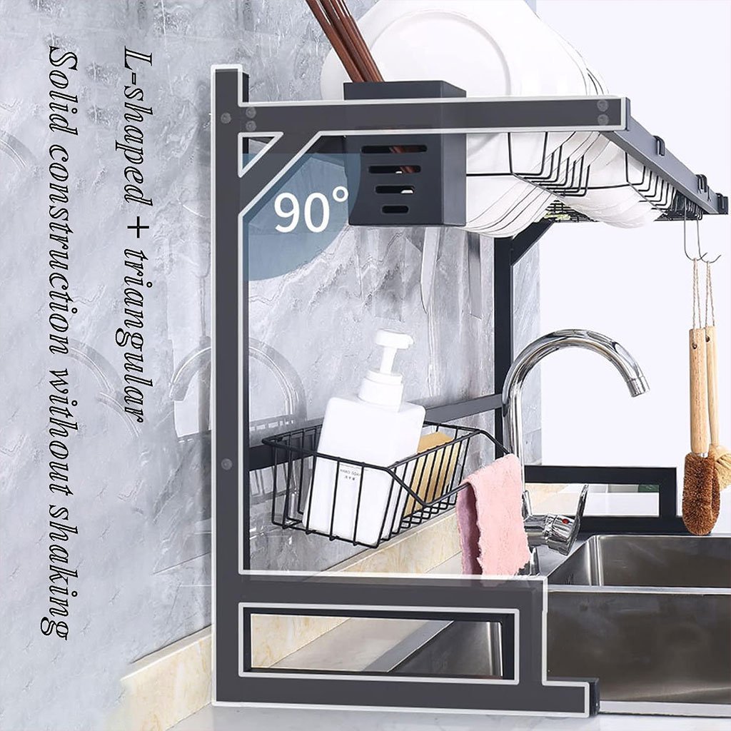 Égouttoir à Vaisselle avec Système de Drainage Automatique – Séchage Hygiénique & Gain de Place - الصورة 7