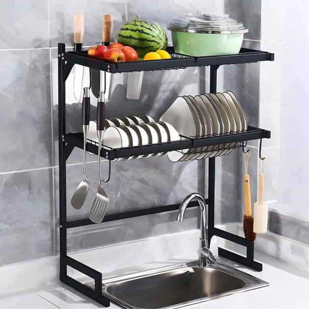 Égouttoir à Vaisselle avec Système de Drainage Automatique – Séchage Hygiénique & Gain de Place