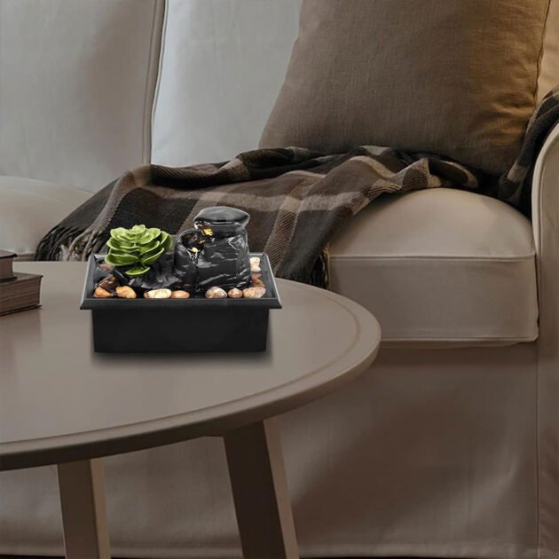 Fontaine d’Intérieur USB Anti-Stress – Décoration Zen & Relaxation Instantanée