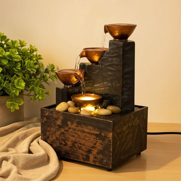 Fontaine d’Intérieur USB Compacte – Élégance Zen & Ambiance Relaxante