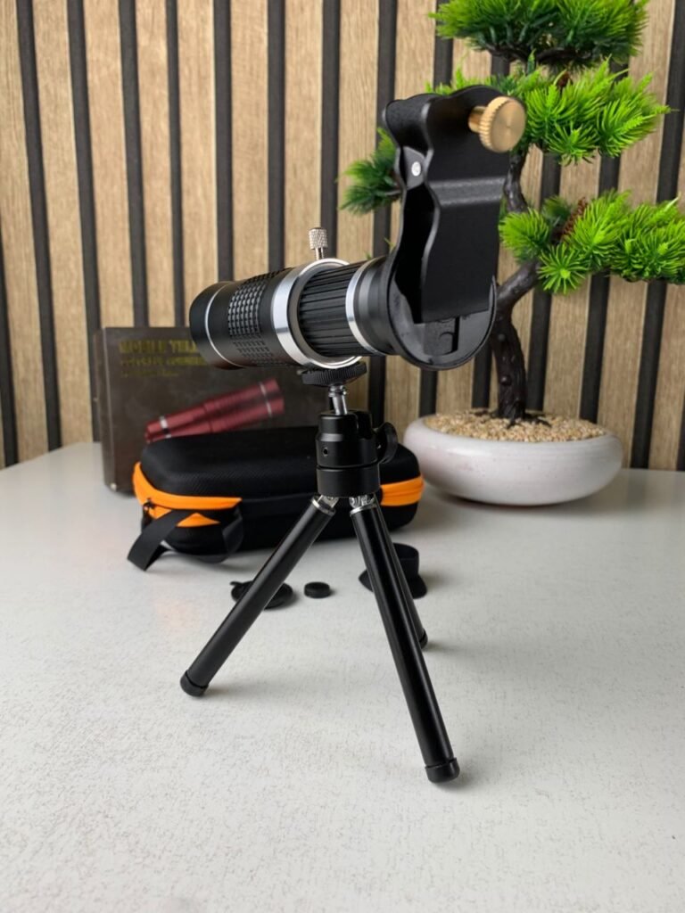 Téléobjectif pour smartphone à zoom optique 20x avec trépied Photographie mobile professionnelle – zoom puissant et stabilité maximale