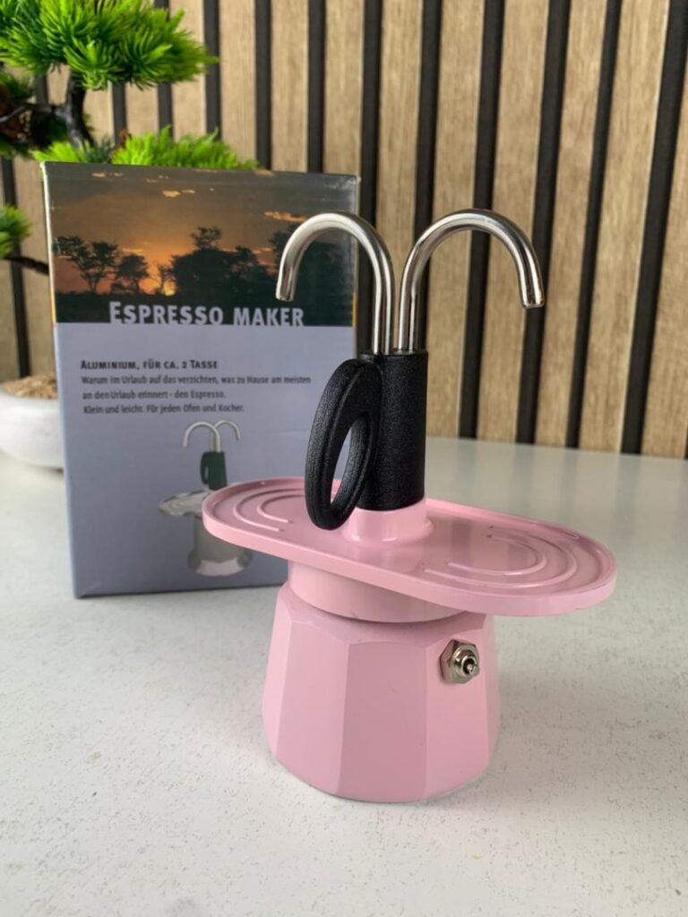 Cafetière Expresso 2 Tasses Rose – L’Art du Café à l’Italienne