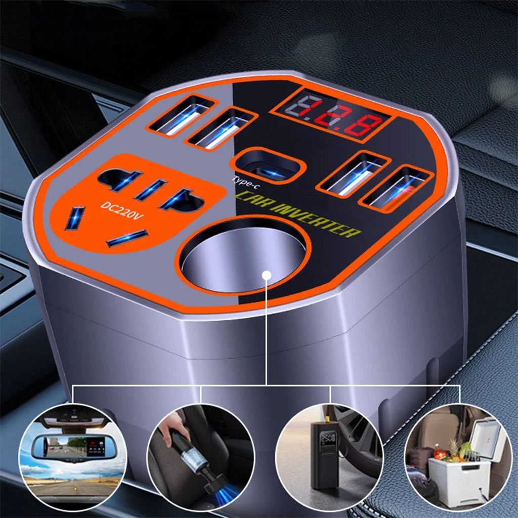 Convertisseur de Puissance Voiture 12V/24V vers 220V – L’Énergie Partout, Même en Route - الصورة 2