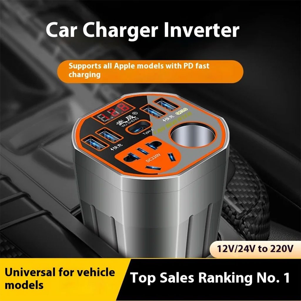 Convertisseur de Puissance Voiture 12V/24V vers 220V – L’Énergie Partout, Même en Route - الصورة 3