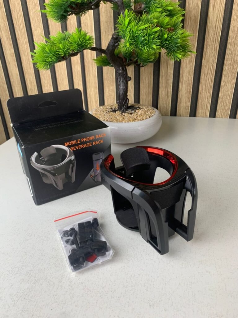 Porte-Gobelet & Support Téléphone 2-en-1 pour Voiture – Organisation Intelligente & Conduite Sécurisée