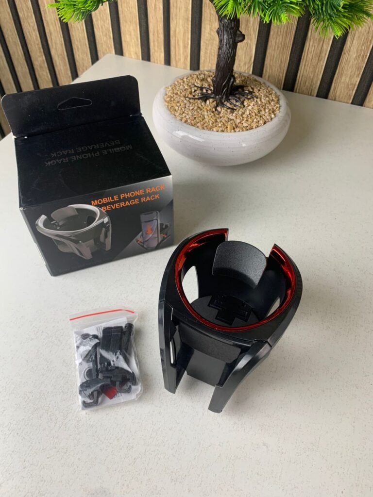 Porte-Gobelet & Support Téléphone 2-en-1 pour Voiture – Organisation Intelligente & Conduite Sécurisée