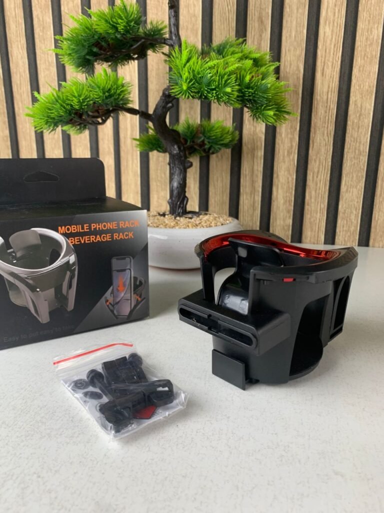 Porte-Gobelet & Support Téléphone 2-en-1 pour Voiture – Organisation Intelligente & Conduite Sécurisée