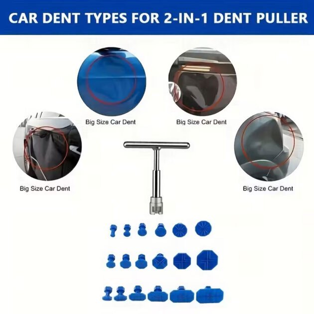 Kit de réparation carrosserie sans peinture (PDR) – 19 pièces