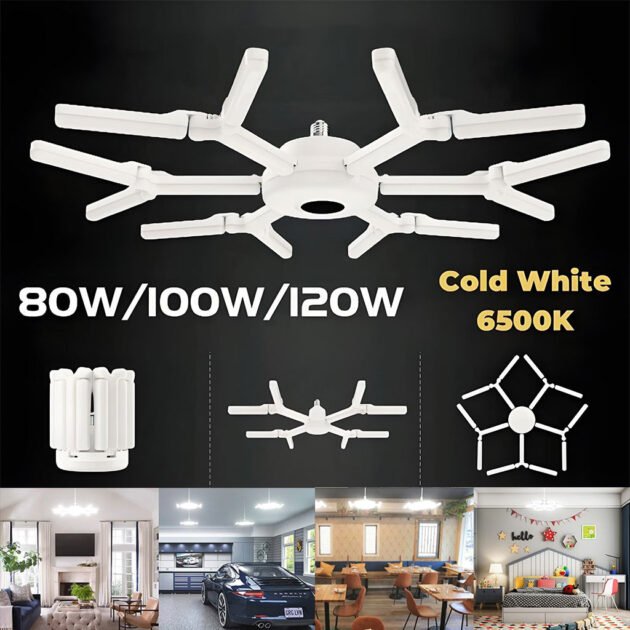 Lampe LED à visser déformable ultra lumineuse 6500K Éclairage puissant et flexible – lumière blanche naturelle pour tous vos espaces