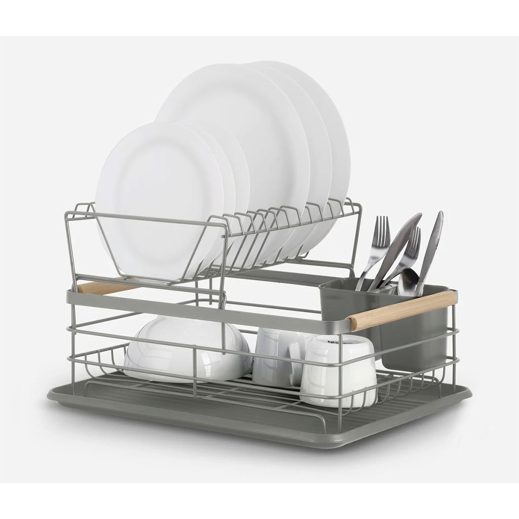 Égouttoir à vaisselle à deux niveaux avec plateau – L’élégance pratique pour votre cuisine - الصورة 3