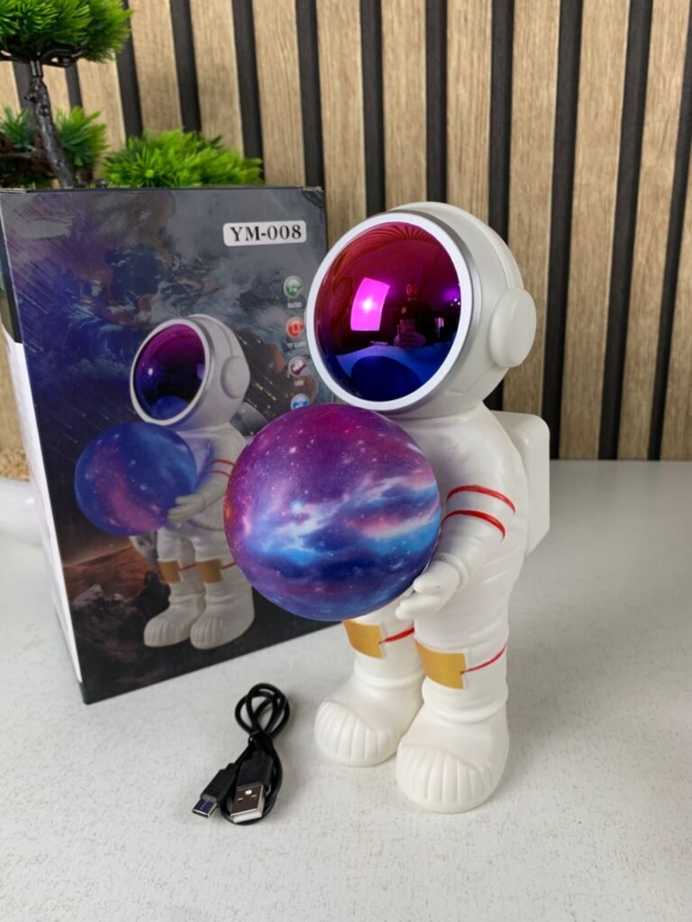 Lampe LED astronaute 3D “lune” avec haut-parleur Bluetooth