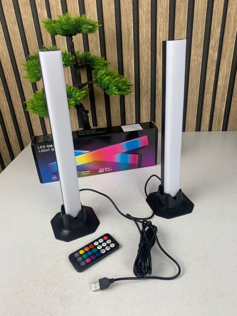 Barres d’Éclairage RGB pour Bureau & Mur (Lot de 2) – Ambiance Visuelle RGB Immersive & Moderne