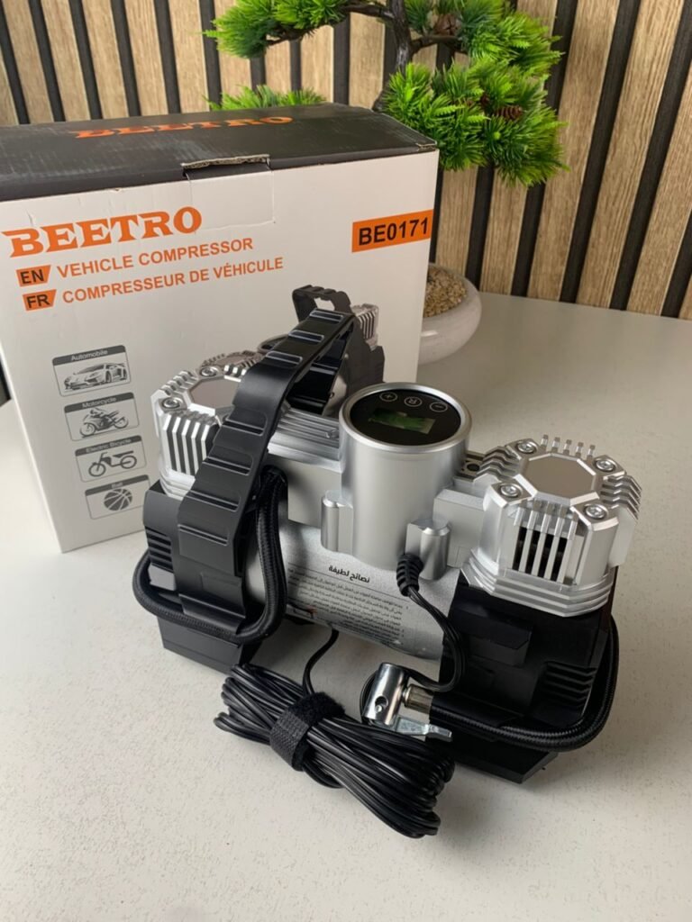 Compresseur de voiture à double piston écran LCD 180W 150psi BE0171 Gonflage rapide et précis
