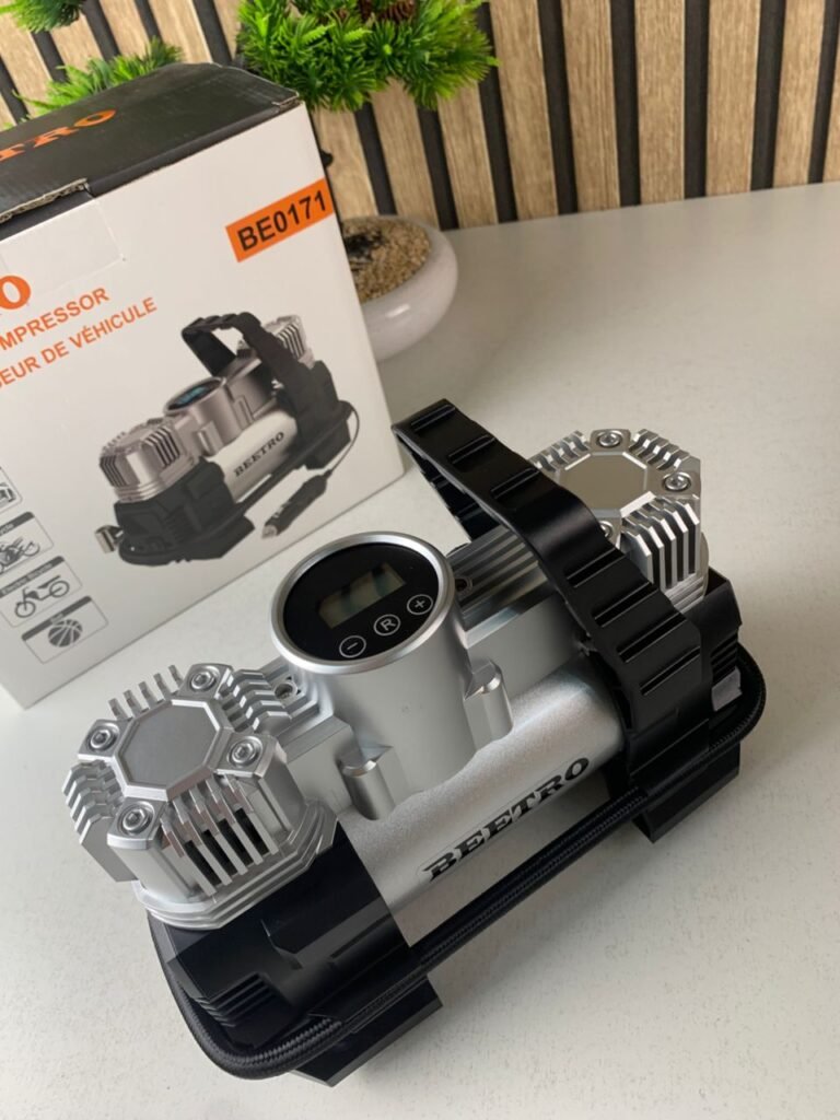 Compresseur de voiture à double piston écran LCD 180W 150psi BE0171 Gonflage rapide et précis