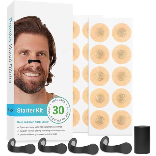 Dilateur Nasal Magnétique Anti-Ronflement – Respiration Naturelle & Sommeil Profond Sans Effort