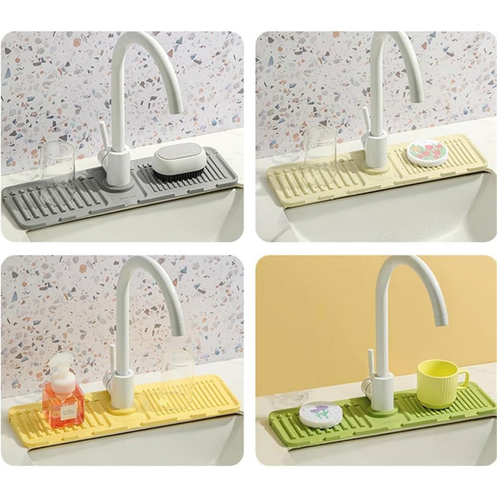 Pack Tapis de Drainage en Silicone avec Pare-Éclaboussures – Évier Propre, Surfaces Toujours Sèches - الصورة 8