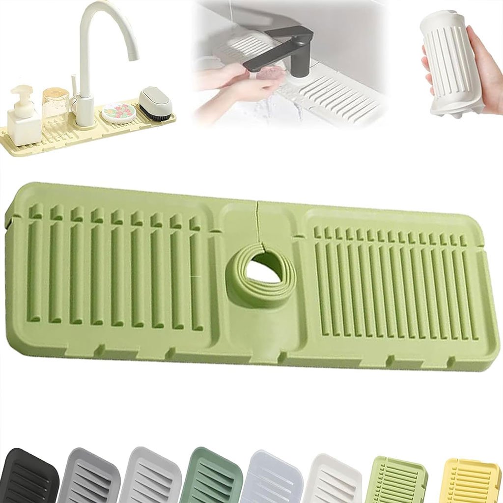 Pack Tapis de Drainage en Silicone avec Pare-Éclaboussures – Évier Propre, Surfaces Toujours Sèches - الصورة 4