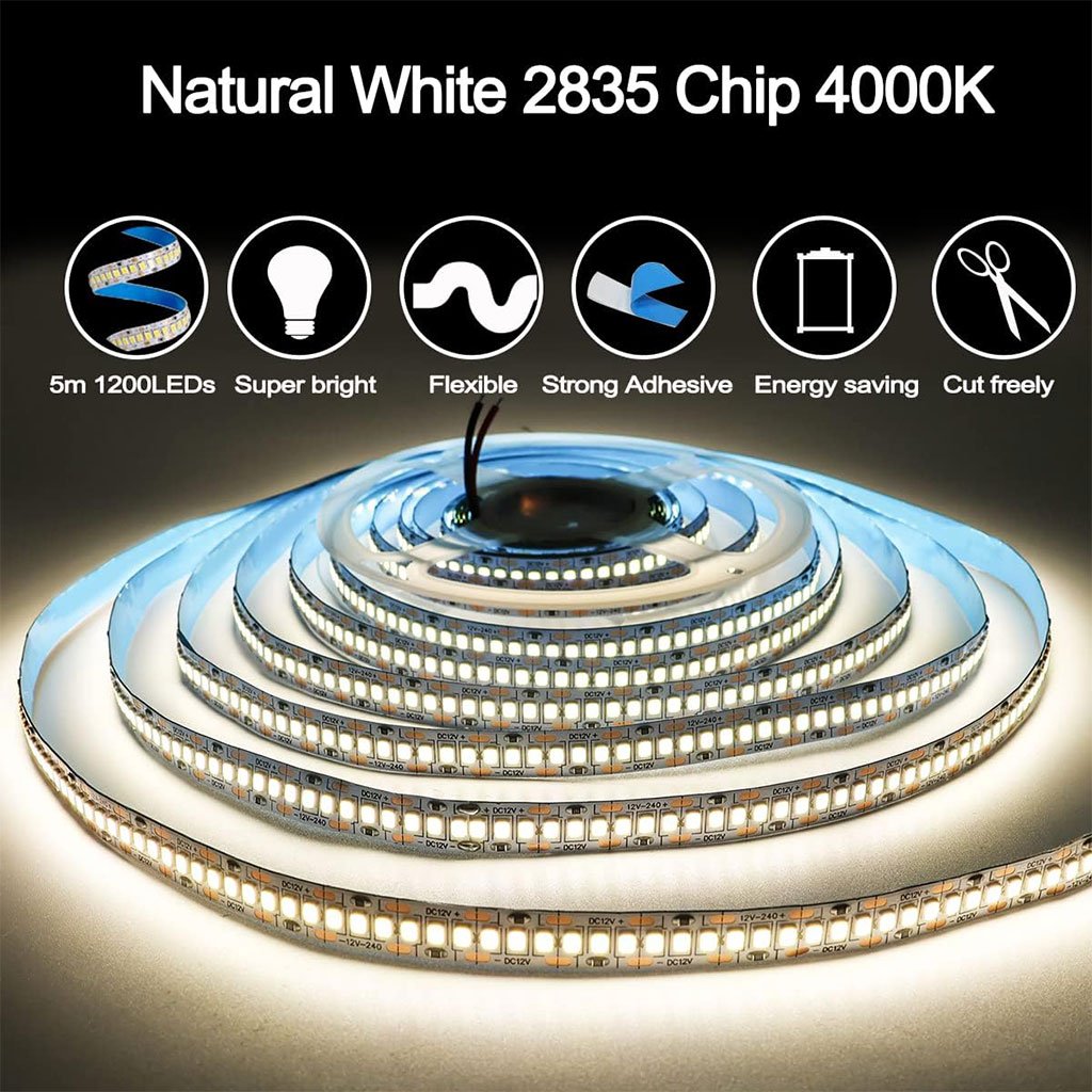 Bande LED à Détecteur de Mouvement 4000K – Éclairage Automatique Puissant & Flexible - الصورة 5